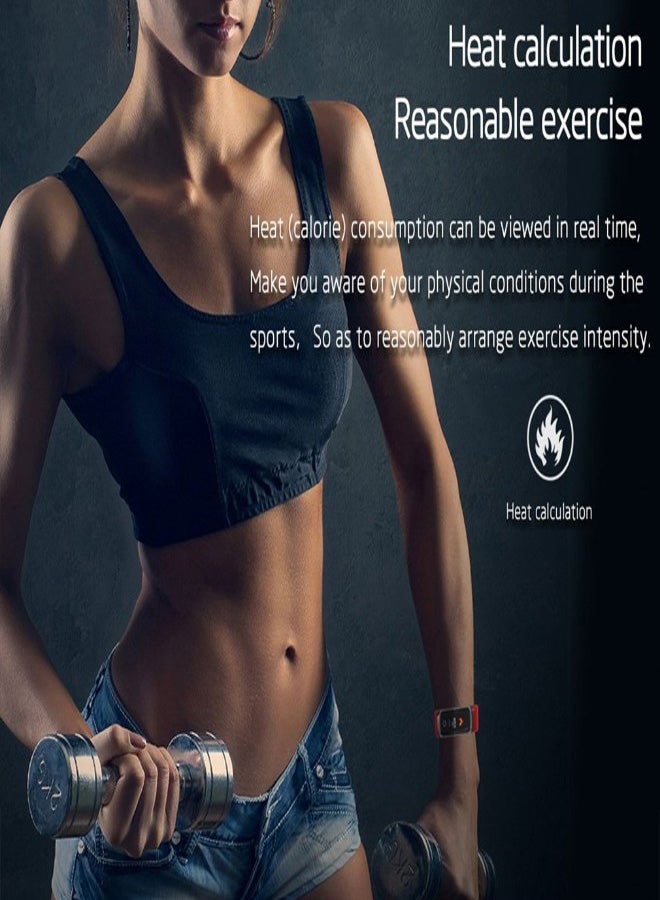 M4 Heart Rate Blood Pressure Monitoring Intelligent Bracelet Blue - Image 3