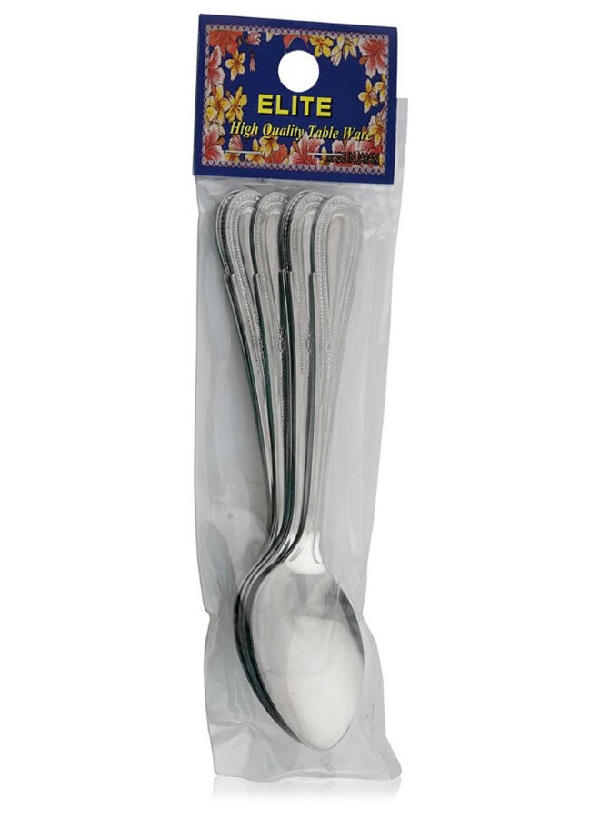 6-Piece Japan Necklace Tea Spoon Set Silver - Image 2