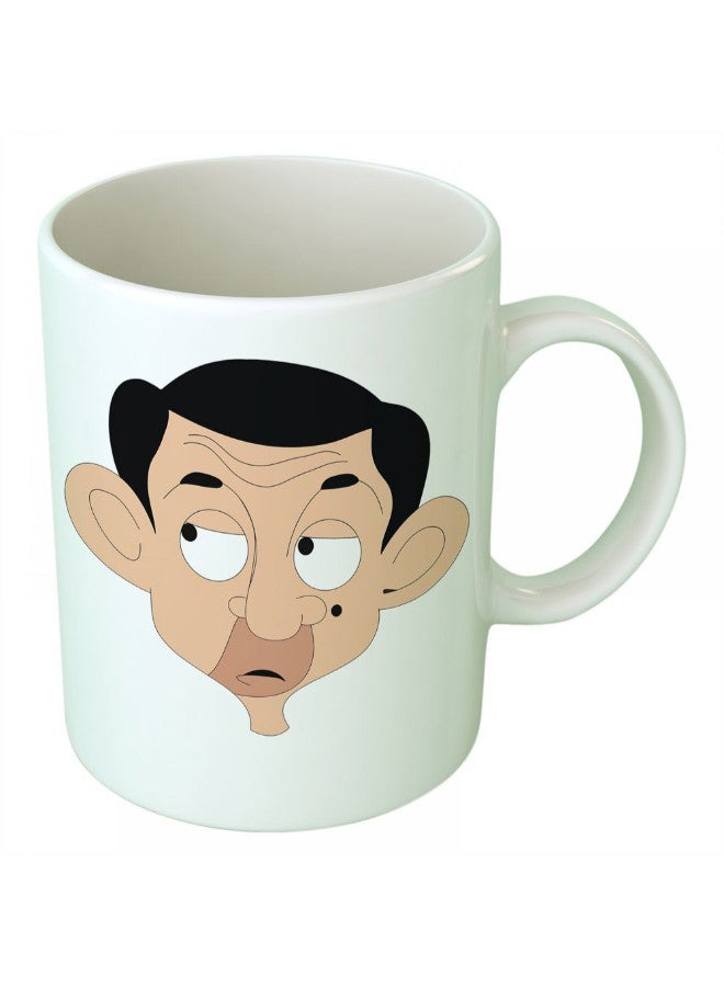 Upteetude Mr Bean Coffee Mug White 