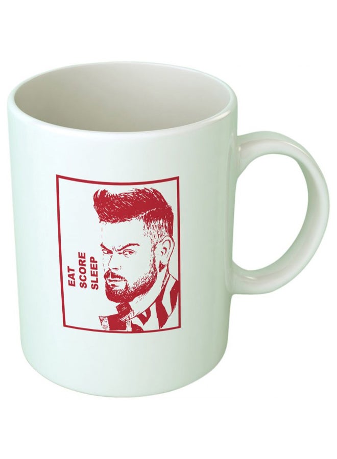 Upteetude Virat Kohli Coffee Mug White 