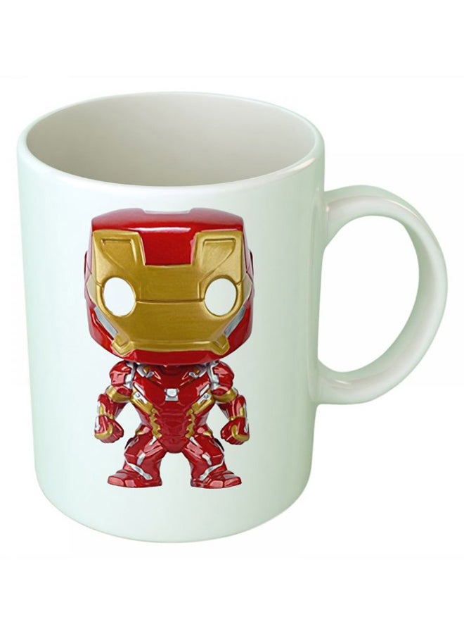 Upteetude Funkoo Iron Man Coffee Mug White 