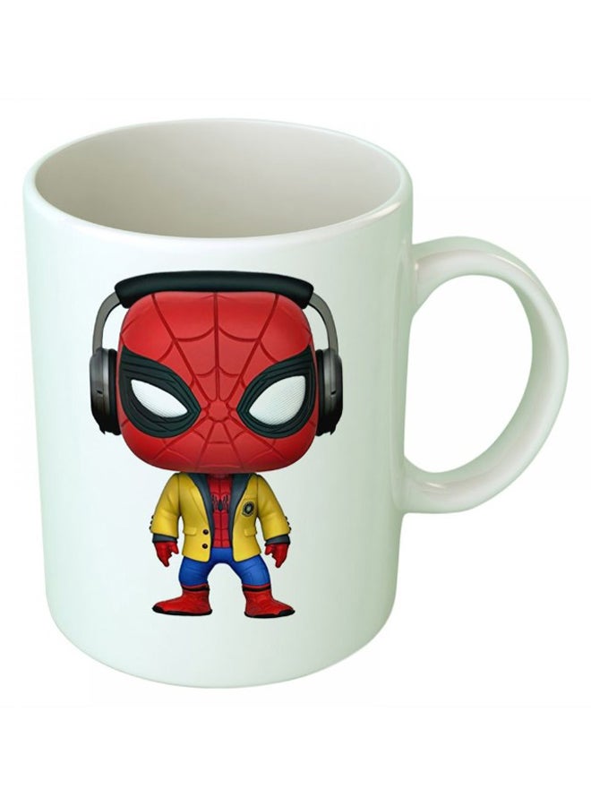 Upteetude Funkoo Spider Man Coffee Mug White