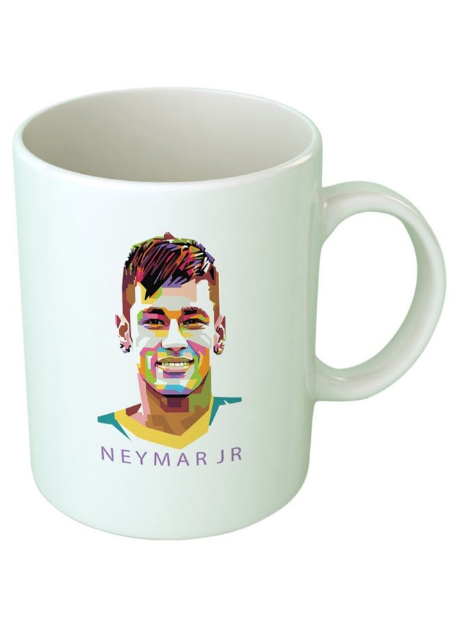 Upteetude Neymar Jr Coffee Mug White 