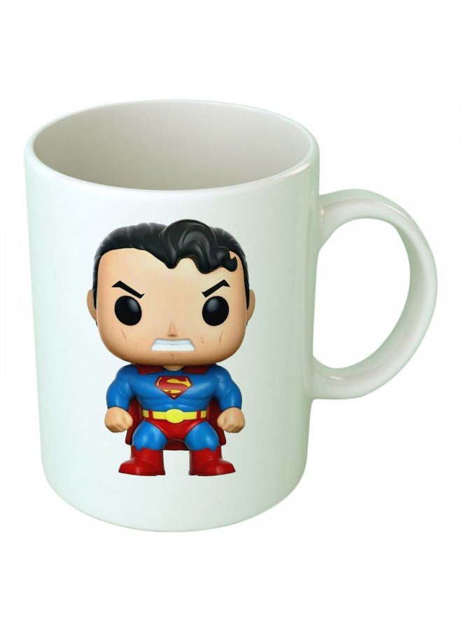 Upteetude Funkoo Superman Coffee Mug White