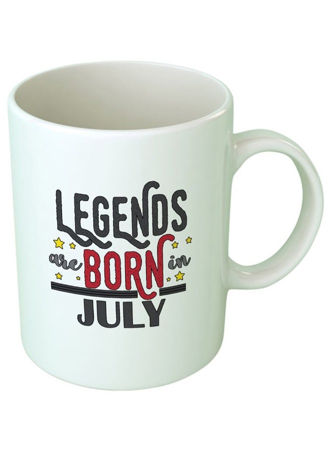 Upteetude - Legends Are Born In July Coffee Mug White - Image 1