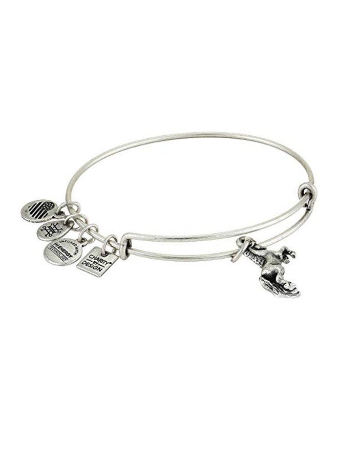 ALEX AND ANI - Unicorn Design Brass Bangle - Image 1