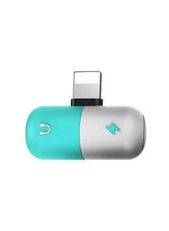 Generic Lightning Splitter Adapter For Apple iPhone 7/iPhone 7 Plus/iPhone 8/iPhone 8 Plus Blue/White/Silver 