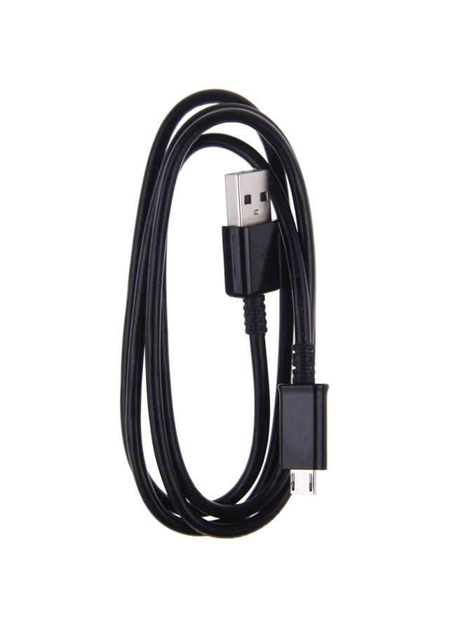 كابل شحن ومزامنة بيانات بمنفذ Micro USB أسود