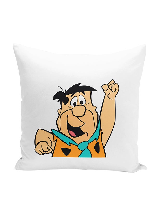 Generic Fred Flintstone Throw Pillow With Stuffing Multicolour 16x16inch  - Image 1