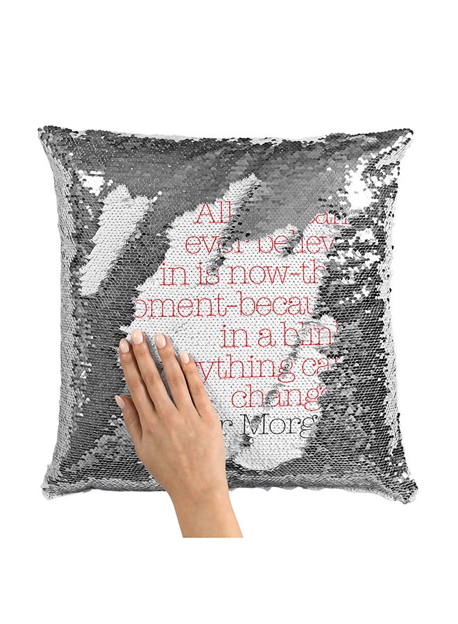 Generic - Dexter Morgan Quote Sequin Throw Pillow With Stuffing Multicolour 16x16inch - Image 1