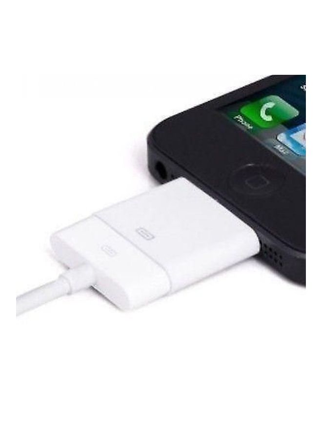 Generic - Lightning 8-Pin To 30-Pin Adapter White - Image 1