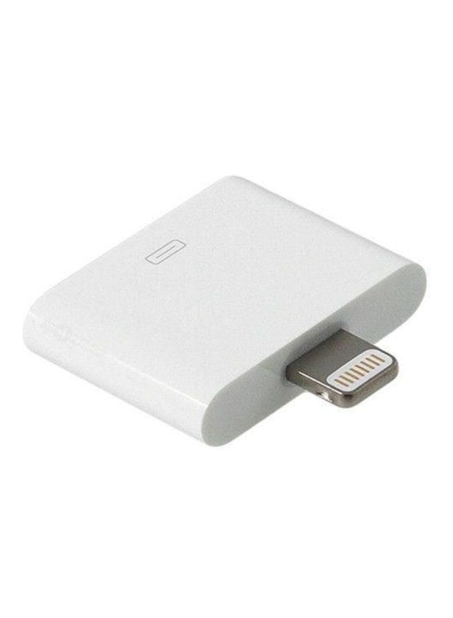 Generic - Lightning 8-Pin To 30-Pin Adapter White - Image 1
