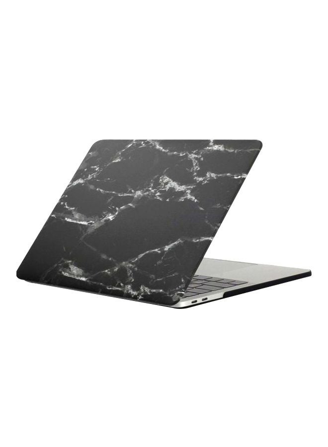 Protective Case With Keyboard Cover And Screen Protector For Apple MacBook Pro 15-Inch Black/Grey - Image 1