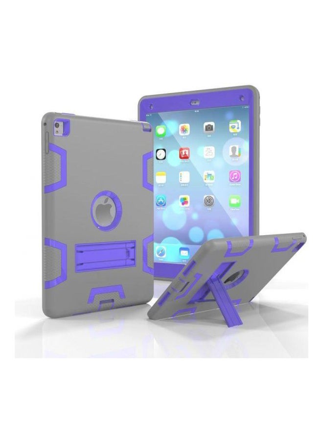 Shockproof Case Cover With Kickstand For Apple iPad 2/3/4 9.7-Inch Grey/Purple - Image 3
