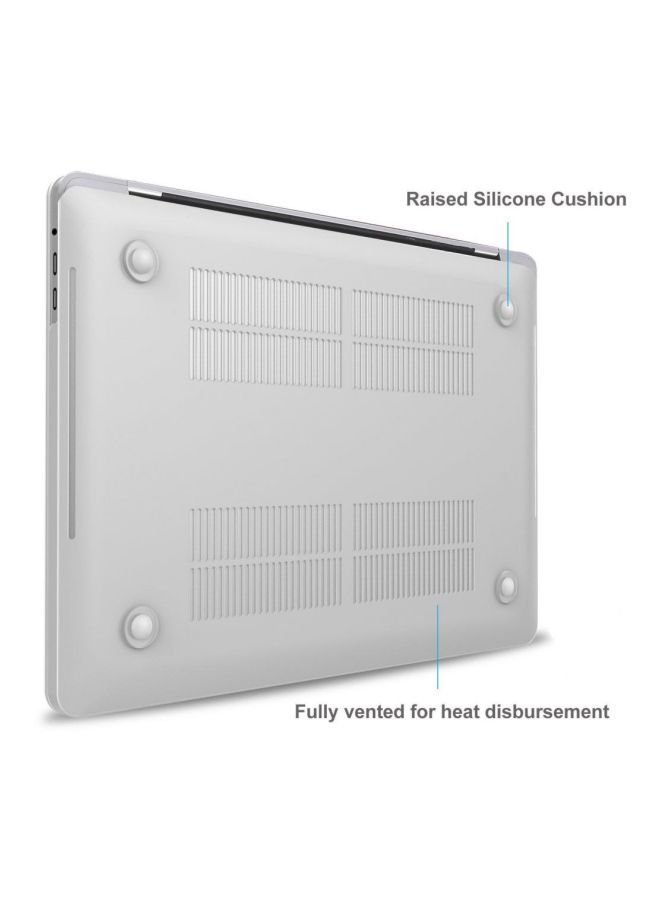 Hard Case And Keyboard Skin Cover For Apple MacBook Pro 13/13.3-Inch (2016/2017) White  - Image 4