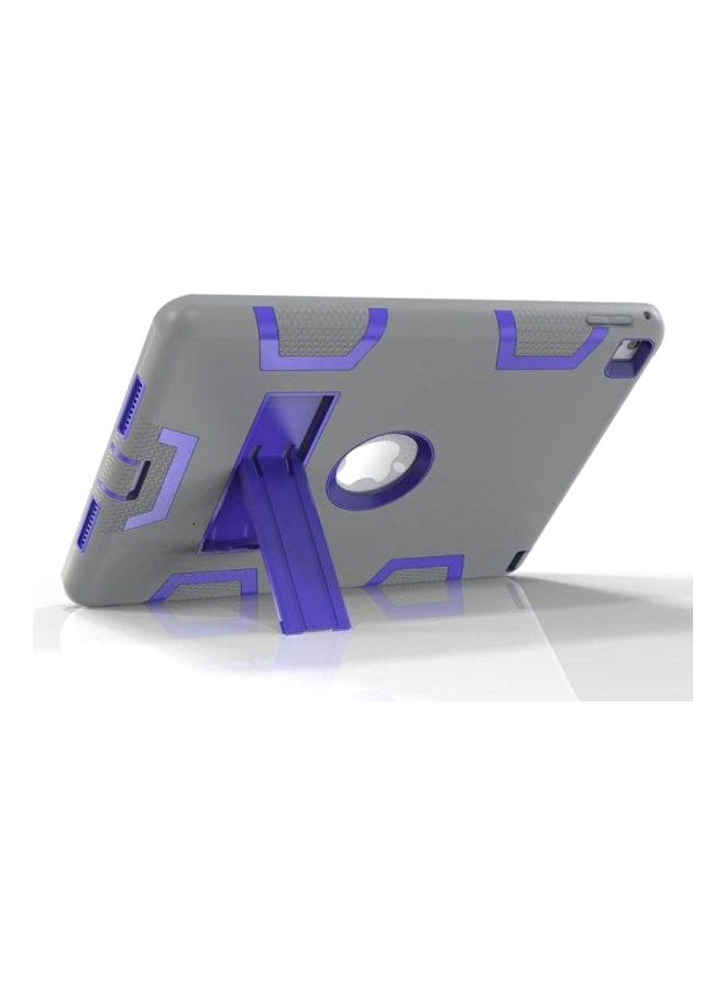 غطاء حماية آرمور مزوّد بمسند لأجهزة أبل آي باد 2/3/4 مقاس 9.7 بوصات رمادي/أزرق - Image 3