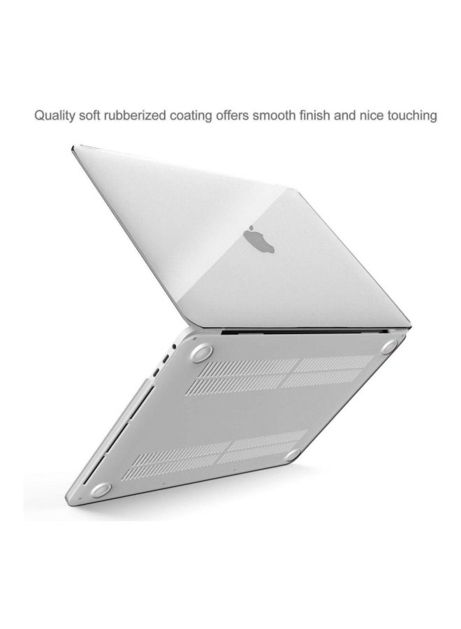 Protective Case Cover With Keyboard Skin For Apple MacBook Pro 15.4-Inch (2016/2017) White  - Image 3