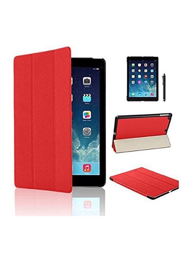 2-In-1 Ultra Slim Magnetic Smart Cover With Hard Case For Apple iPad 2/3/4 Wine Red - Image 3