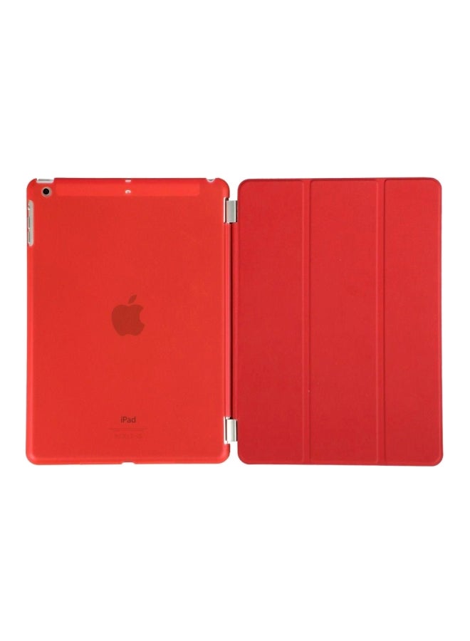 2-In-1 Ultra Slim Magnetic Smart Cover With Hard Case For Apple iPad 2/3/4 Wine Red - Image 1