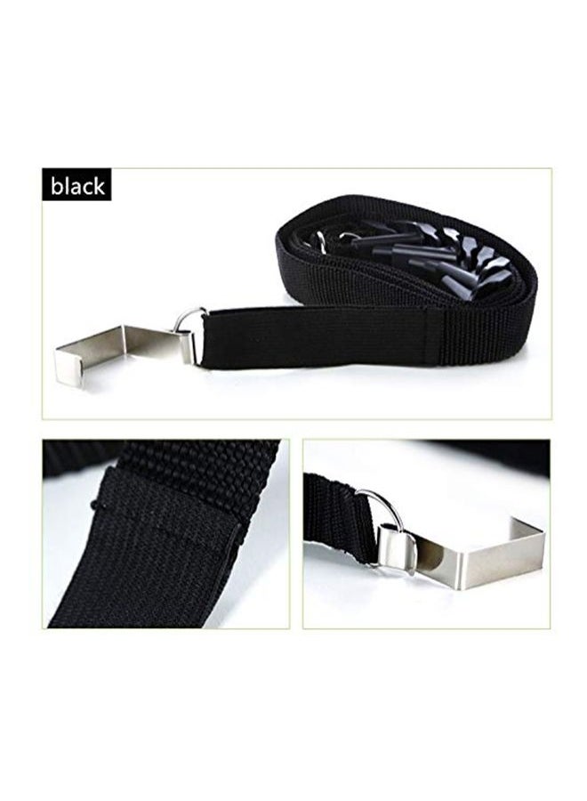 Adjustable Seamless Rope Hook Black 2.16x2.5cm - Image 3