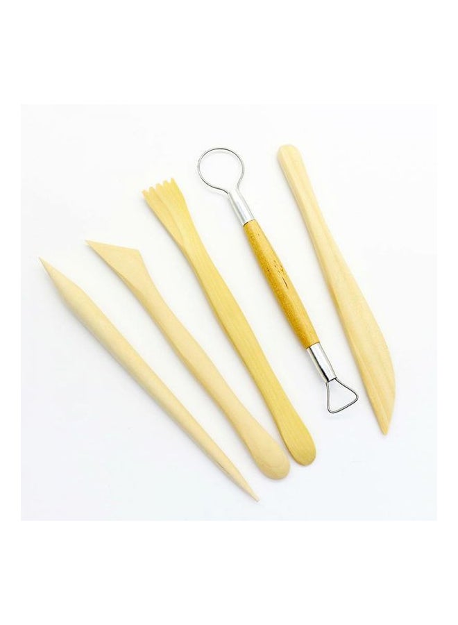 Pottery Sculpting and Modelling Tool Kit Multicolour