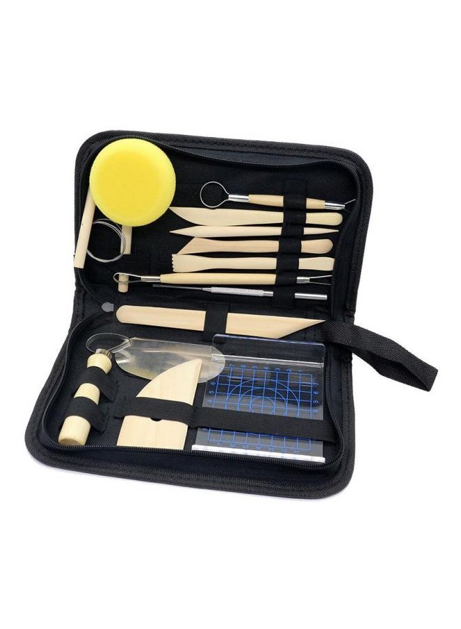 Pottery Sculpting and Modelling Tool Kit Multicolour