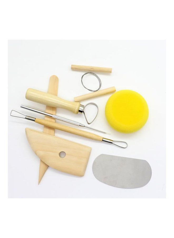 Pottery Sculpting and Modelling Tool Kit Multicolour