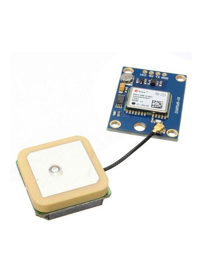 Generic GPS Module Board With Antenna For Arduino Blue/Silver  - Image 2