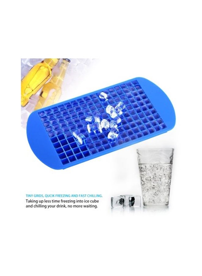 160-Grids Small Ice Cube Trays Blue 23.8x12.1x1.1cm  - Image 2