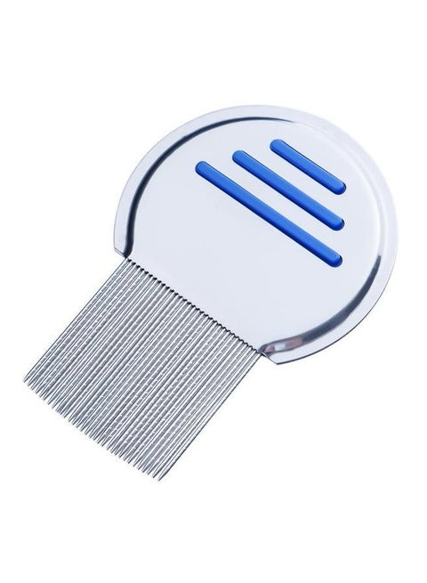 Stainless Steel Lice Comb Silver/Blue