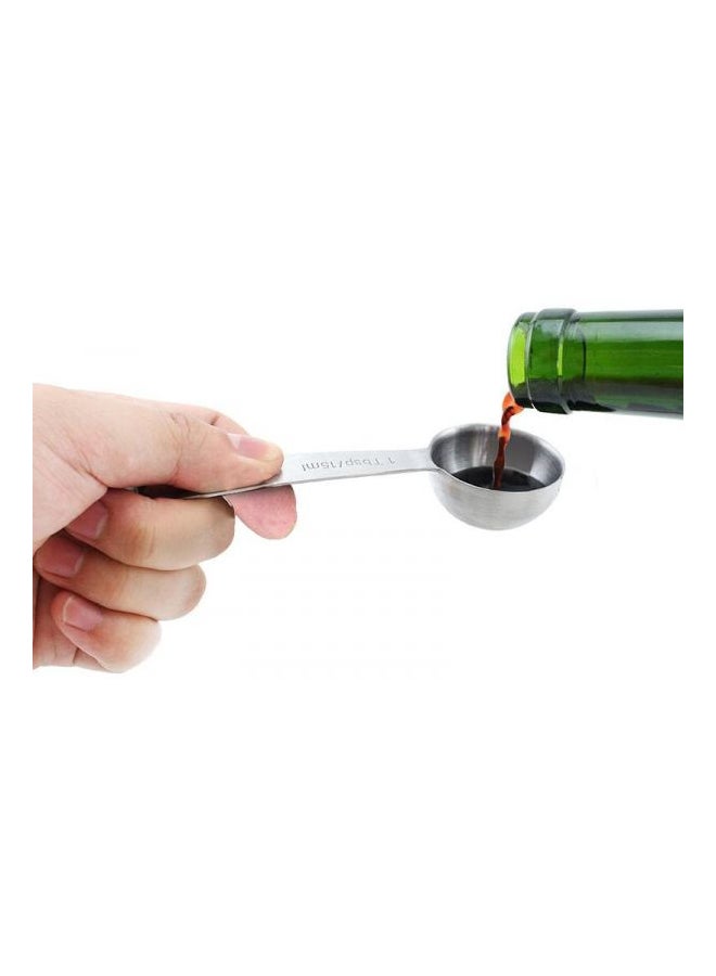 طقم ملاعق معيارية مكون من 6 قطع فضي 12.6x4x2.2سم - Image 3