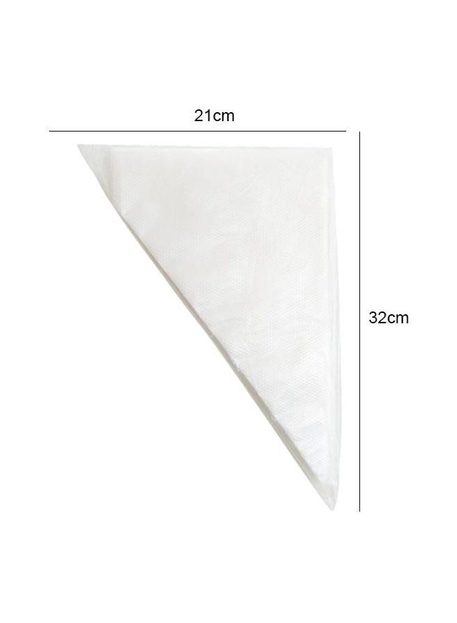 100-Piece Disposable Pastry Bags White 21x32x38centimeter  - Image 2