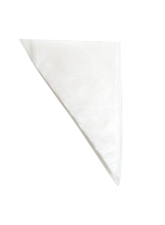 100-Piece Disposable Pastry Bags White 21x32x38centimeter  - Image 1