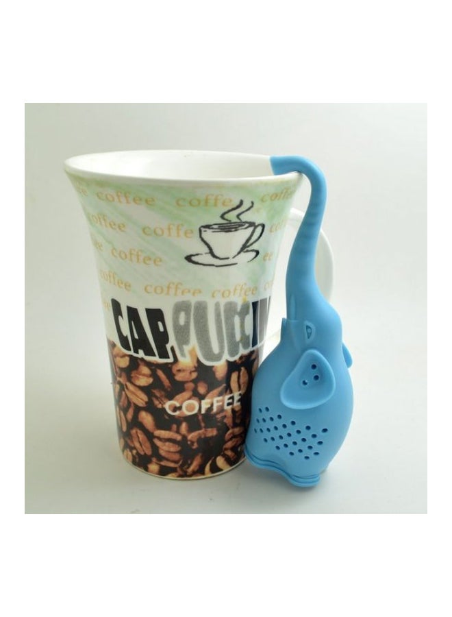 Generic - Infuser Tea Leaf Strainer Blue 120x60x40.5mm - Image 1