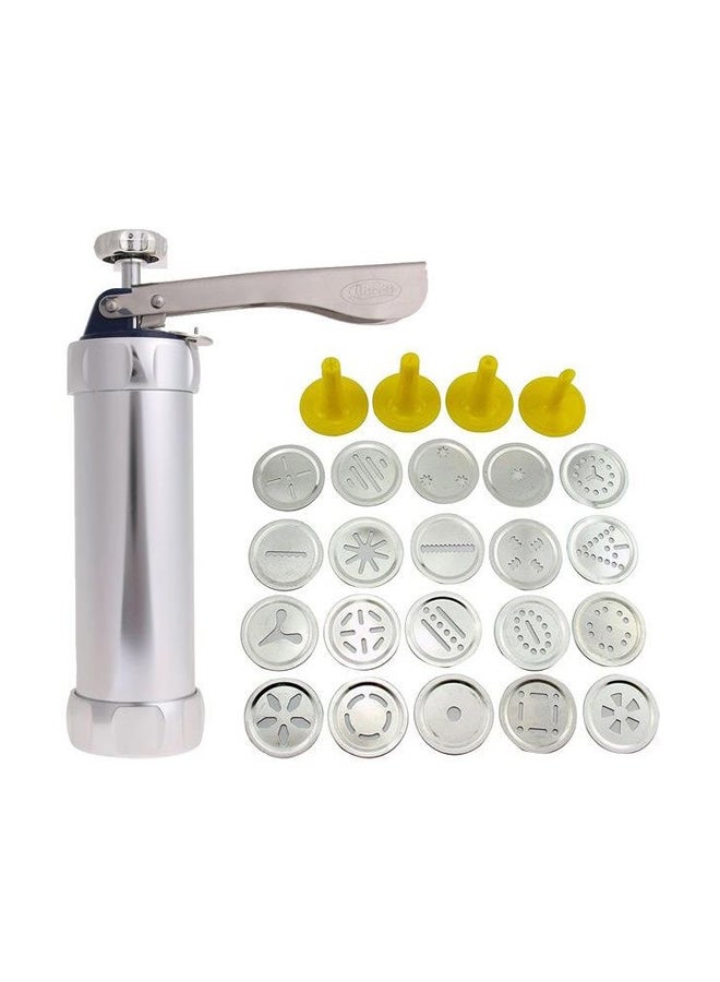 25-Piece Cookie Cutter Set Silver/Yellow - Image 1