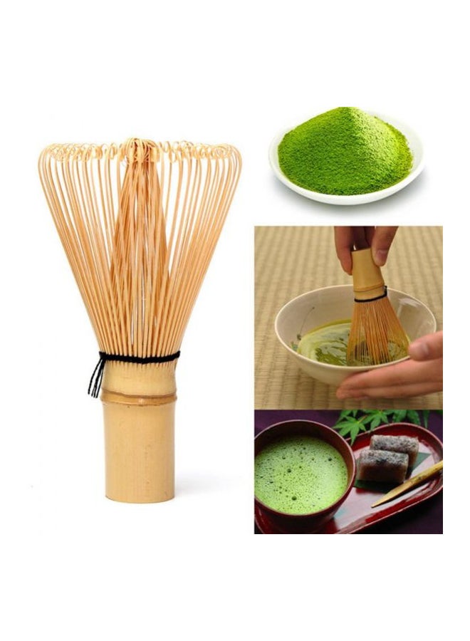 Generic Green Tea Powder Bamboo Whisk Beige 10x5.5x2.5cm  - Image 3
