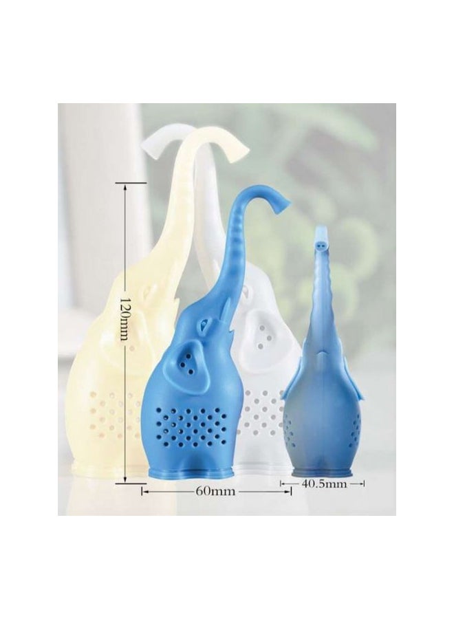 Generic - Infuser Tea Leaf Strainer Blue 120x60x40.5mm - Image 1