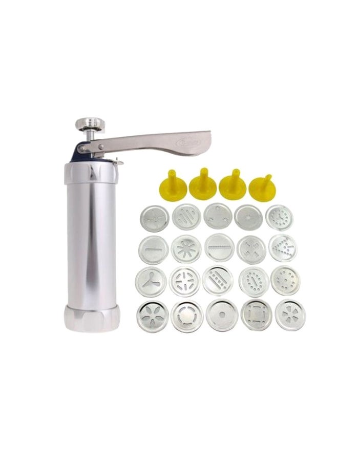 25-Piece Cookie Cutter Set Silver/Yellow - Image 1