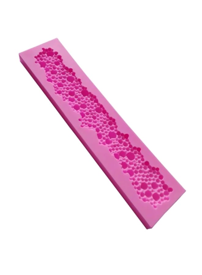 Pearl Shaped Silicone Mold Pink 21.6x4.9x1.2cm