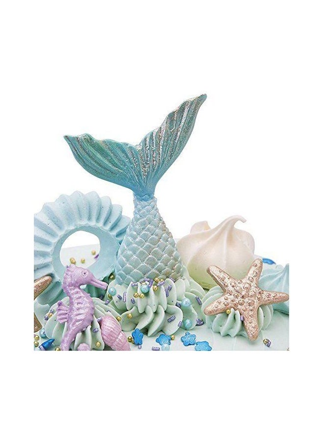 Mermaid Tail Shaped Mould Pink - Image 2