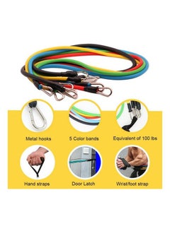 Generic 11- Pieces Yoga Stretch Band Set  - Image 4