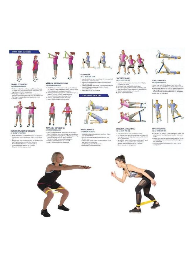Generic Yoga Stretch Bands For Body Building Exercise  - Image 4