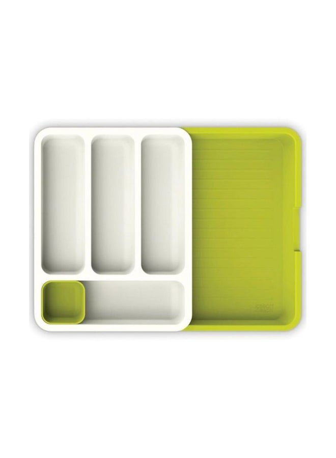 Kitchen Drawer Organizer For Spoons White/Green - Image 3