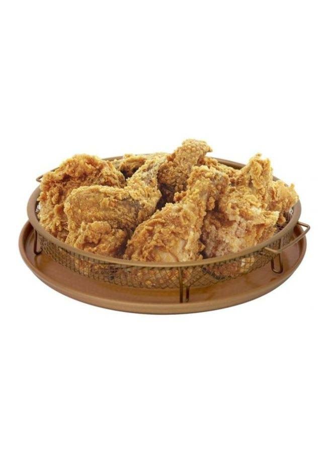 Generic Copper Round Crispy Tray Gold  - Image 3