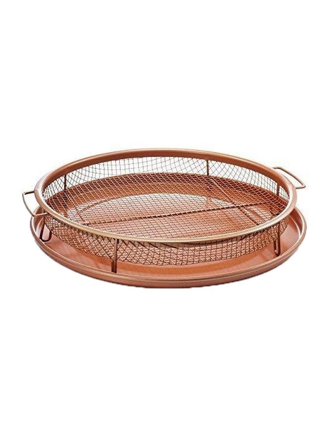 Generic Copper Round Crispy Tray Gold  - Image 1