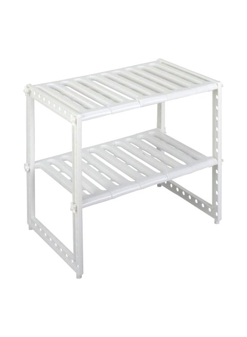 Under Sink Storage Organizer White 50-70x26x38cm