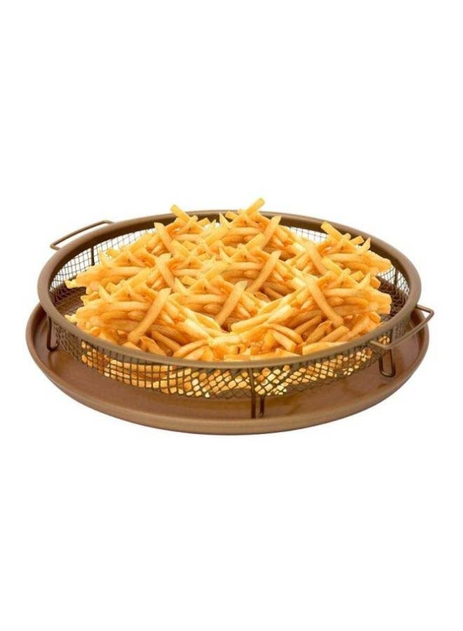 Generic Copper Round Crispy Tray Gold  - Image 2
