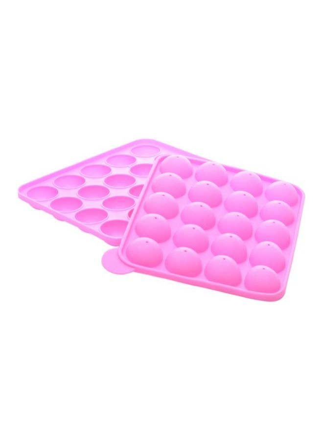 Liying - 22-Piece Cake Pop With Pop Stick Pink 9x7inch - Image 1
