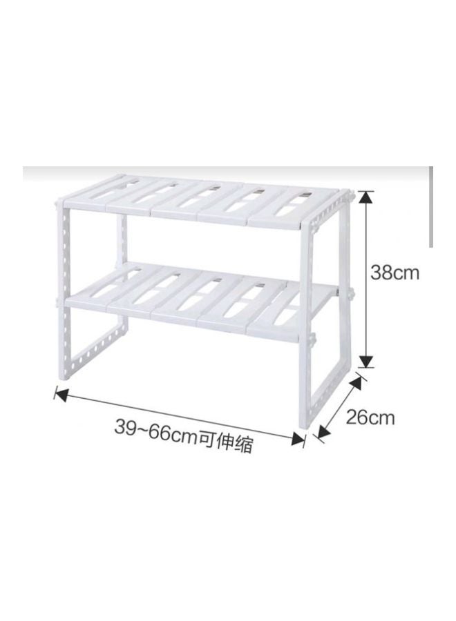 Under Sink Storage Organizer White 66x26x38cm  - Image 3
