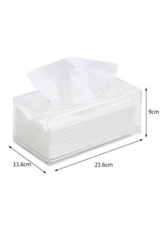 Generic Acrylic Tissue Box Clear 22.5x12x9cm  - Image 2